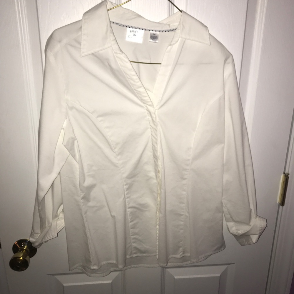 White button down